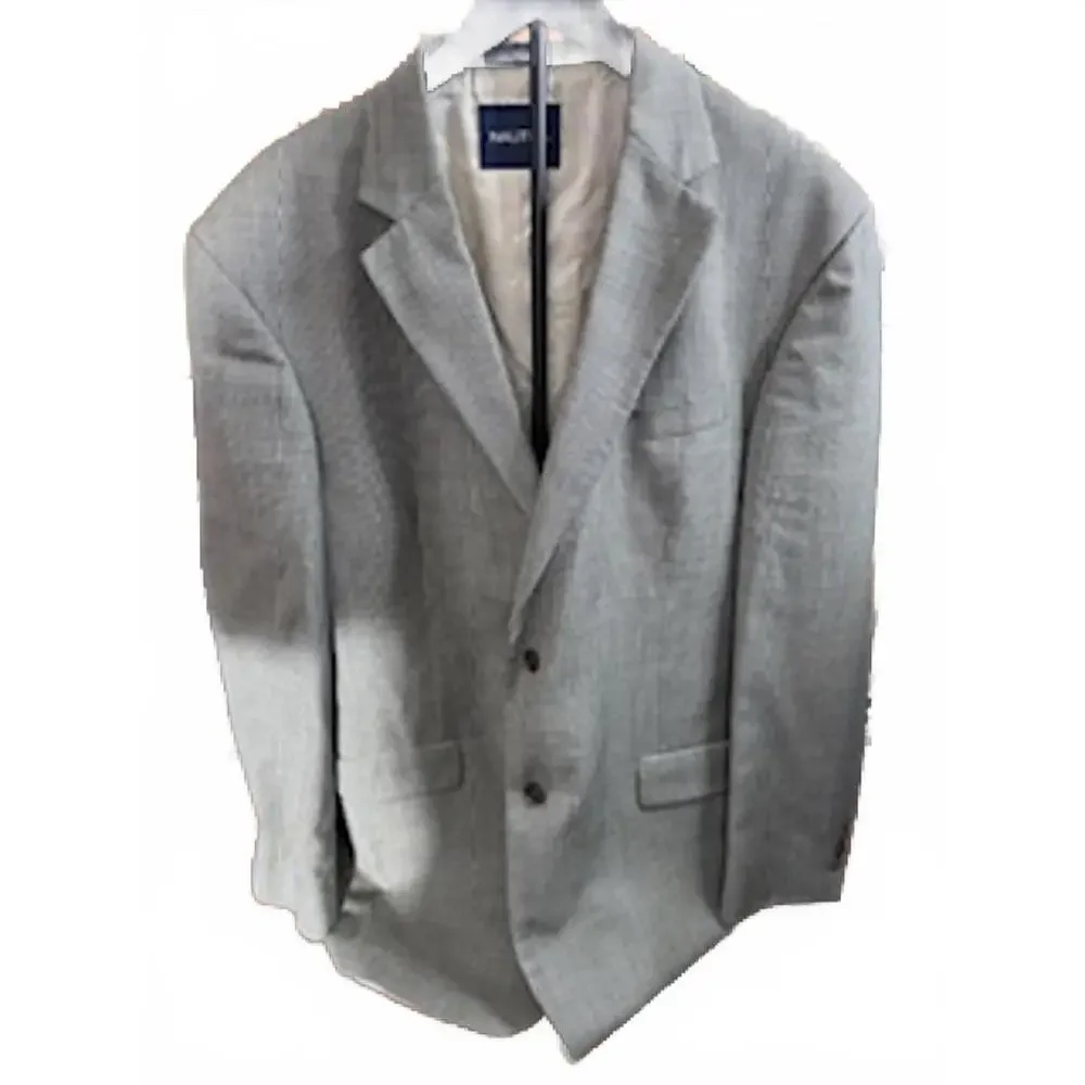 Nautica Men's Gray Blazer 48L‎ - Lord & Taylor Classic and Stylish 100% Wool